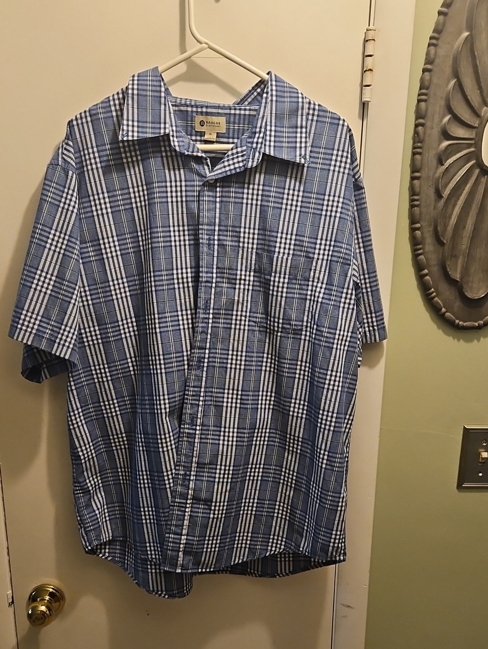 Haggar Button Down Shirt Mens XL